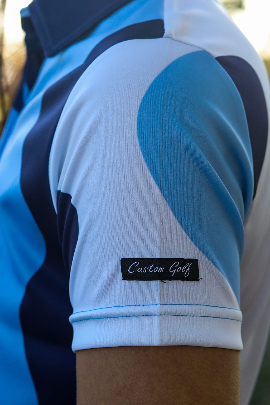 Custom Apparel Men's Funky Golf Shirt | Santorini Swing