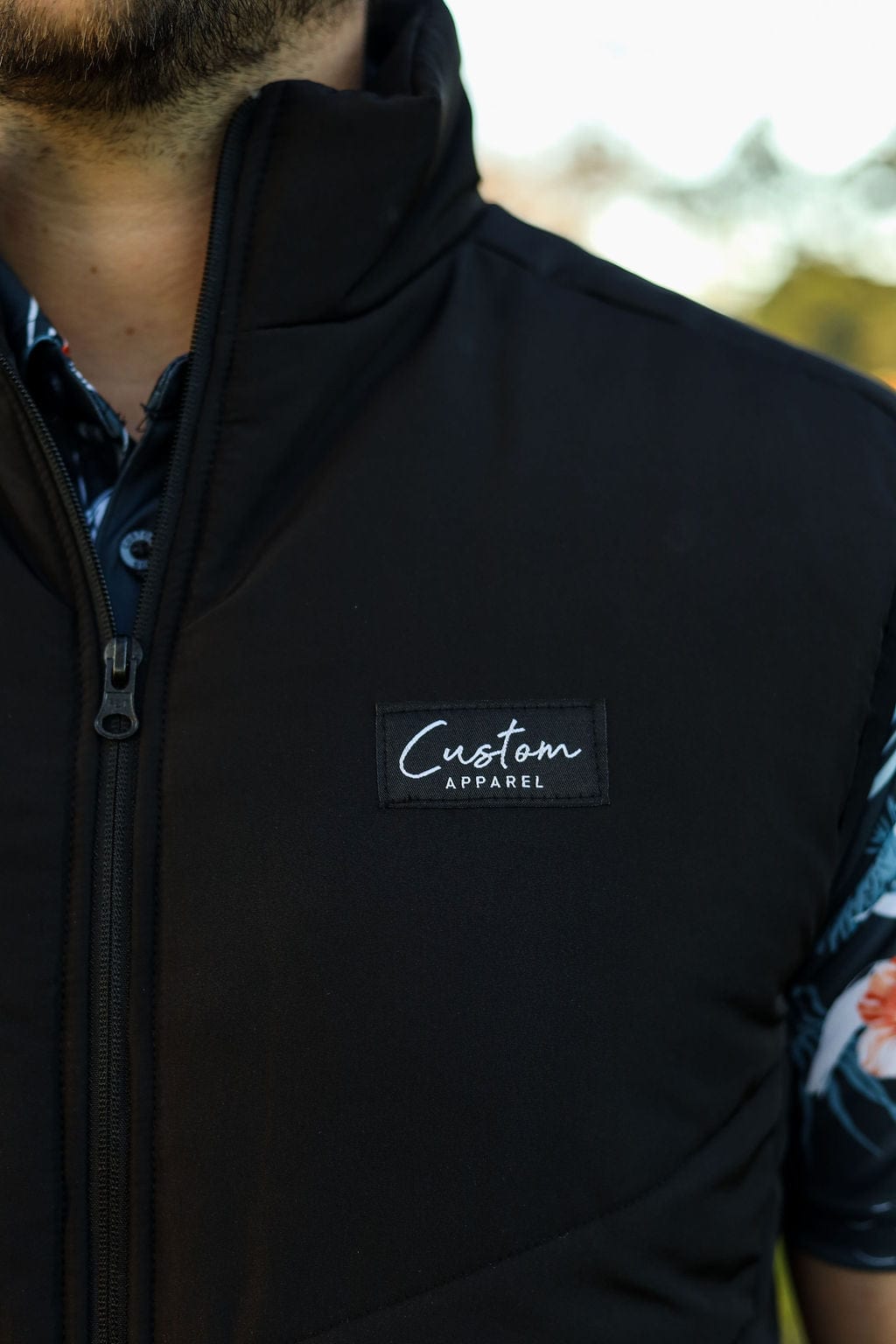Custom Apparel Men`s Golf Jacket | Warming Puffer | Black