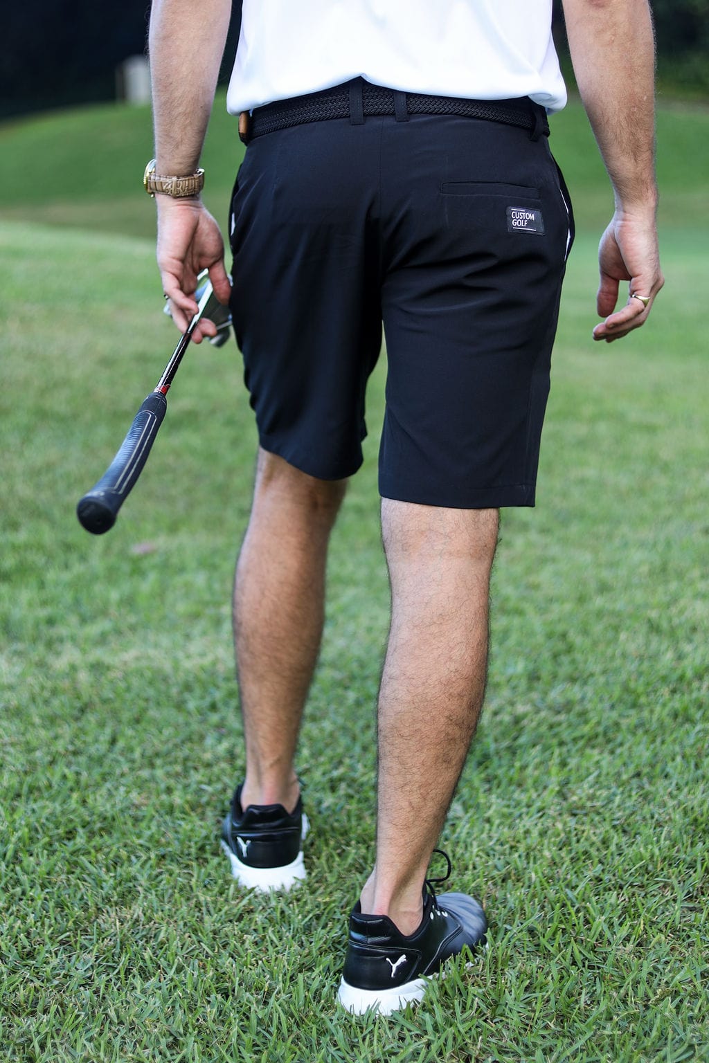 Custom Apparel Men's Golf Shorts | Pure Motion | Midnight Black