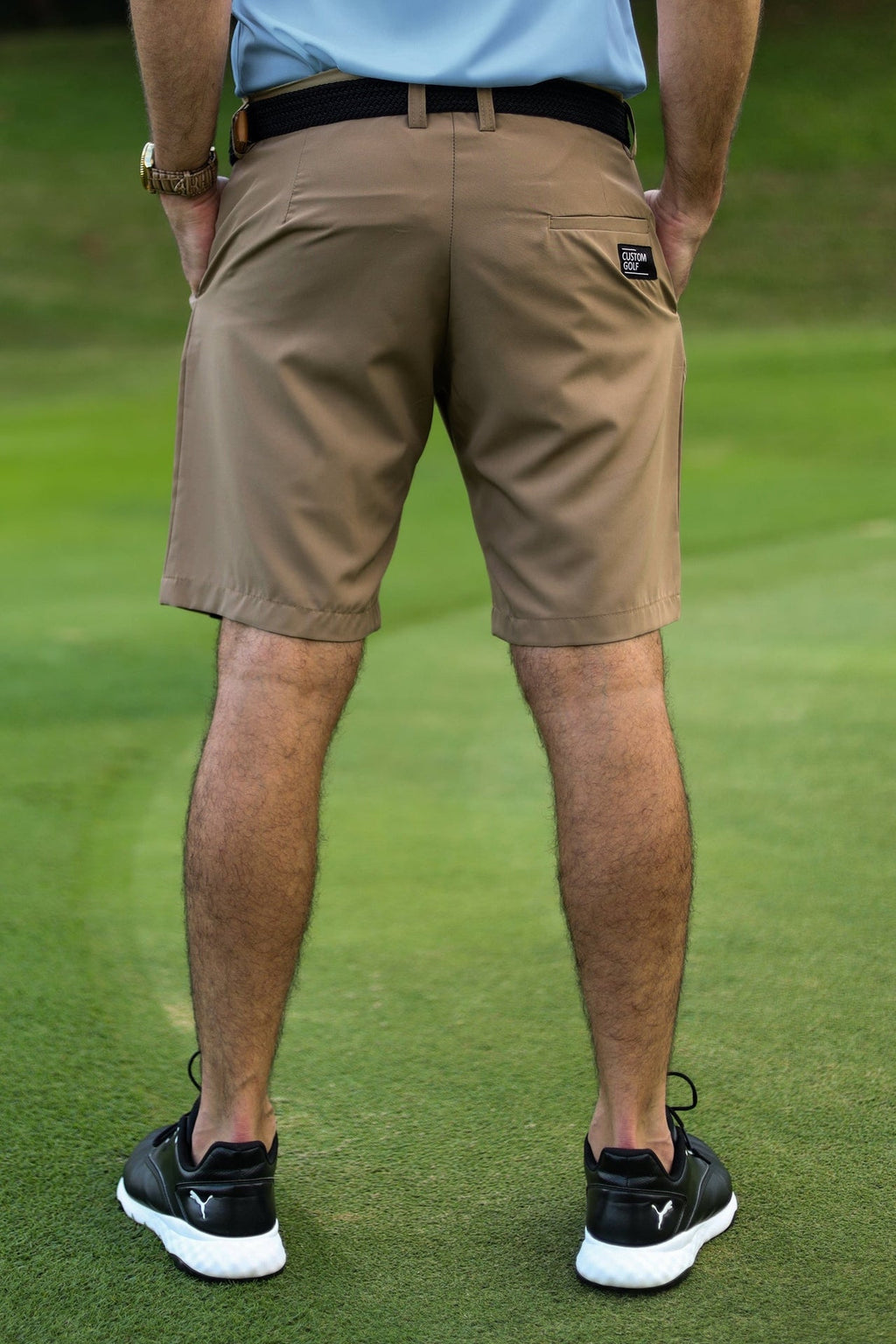 Custom Apparel Men's Golf Shorts | Pure motion | Desert Khaki