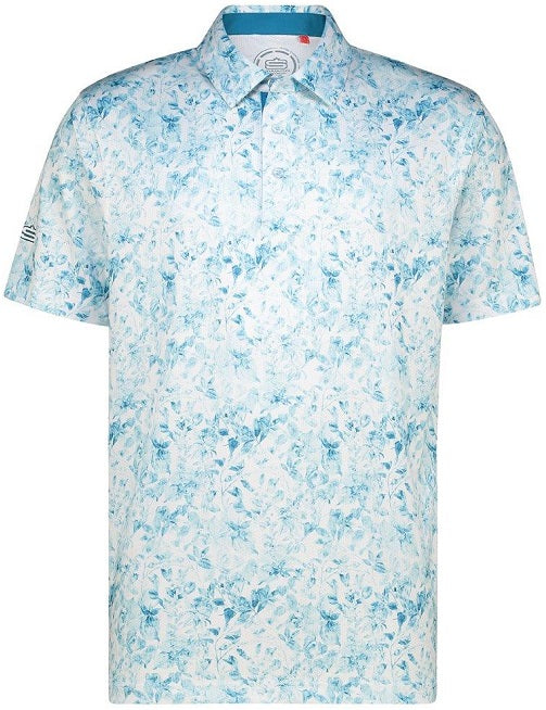 Men's Photo Flora Dry Tech Performance Golfer Polo Shirt