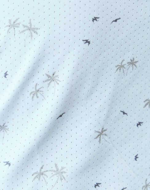 Men's Summer Vibes Dry Tech Performance Golfer Polo Shirt