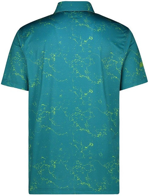 Men's Marbled Dry Tech Performance Golfer Polo Shirt