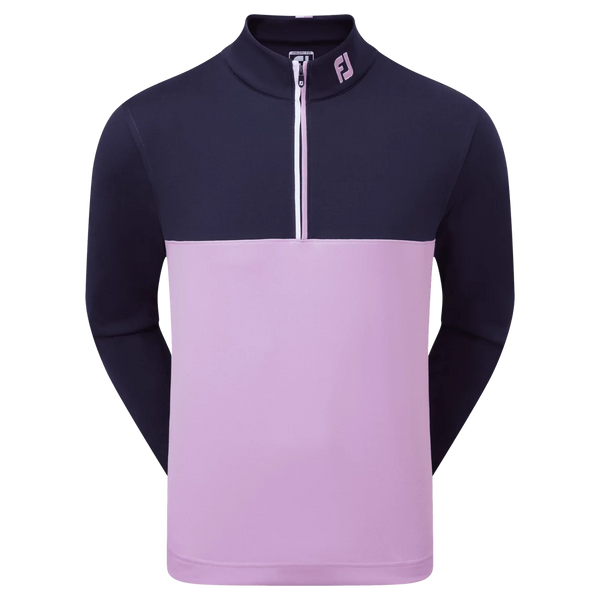 Footjoy navy and lavender pullover sweater.