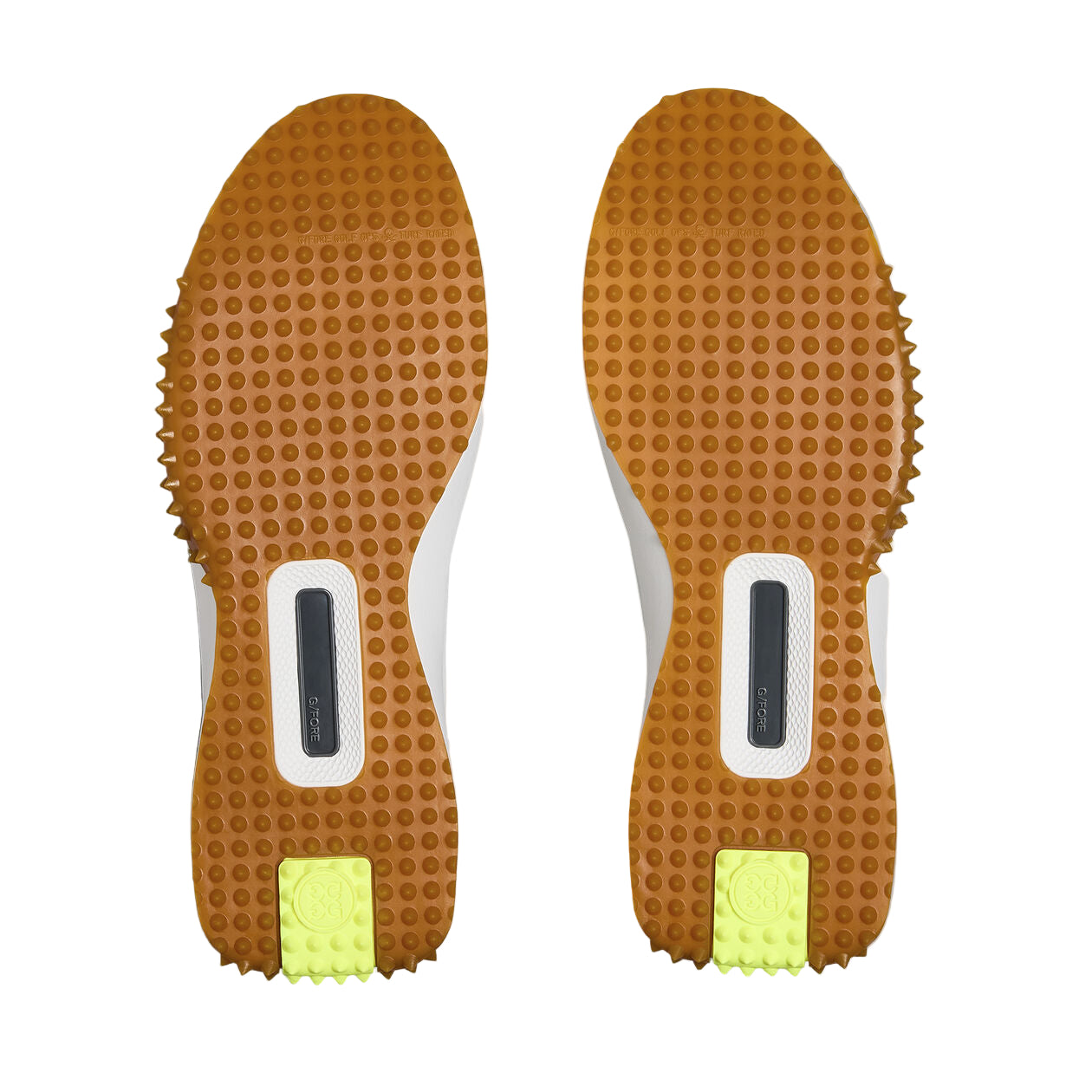 G/Fore Men`s Golf Shoe | G112 Leather | White/Beige/Nylon Yellow