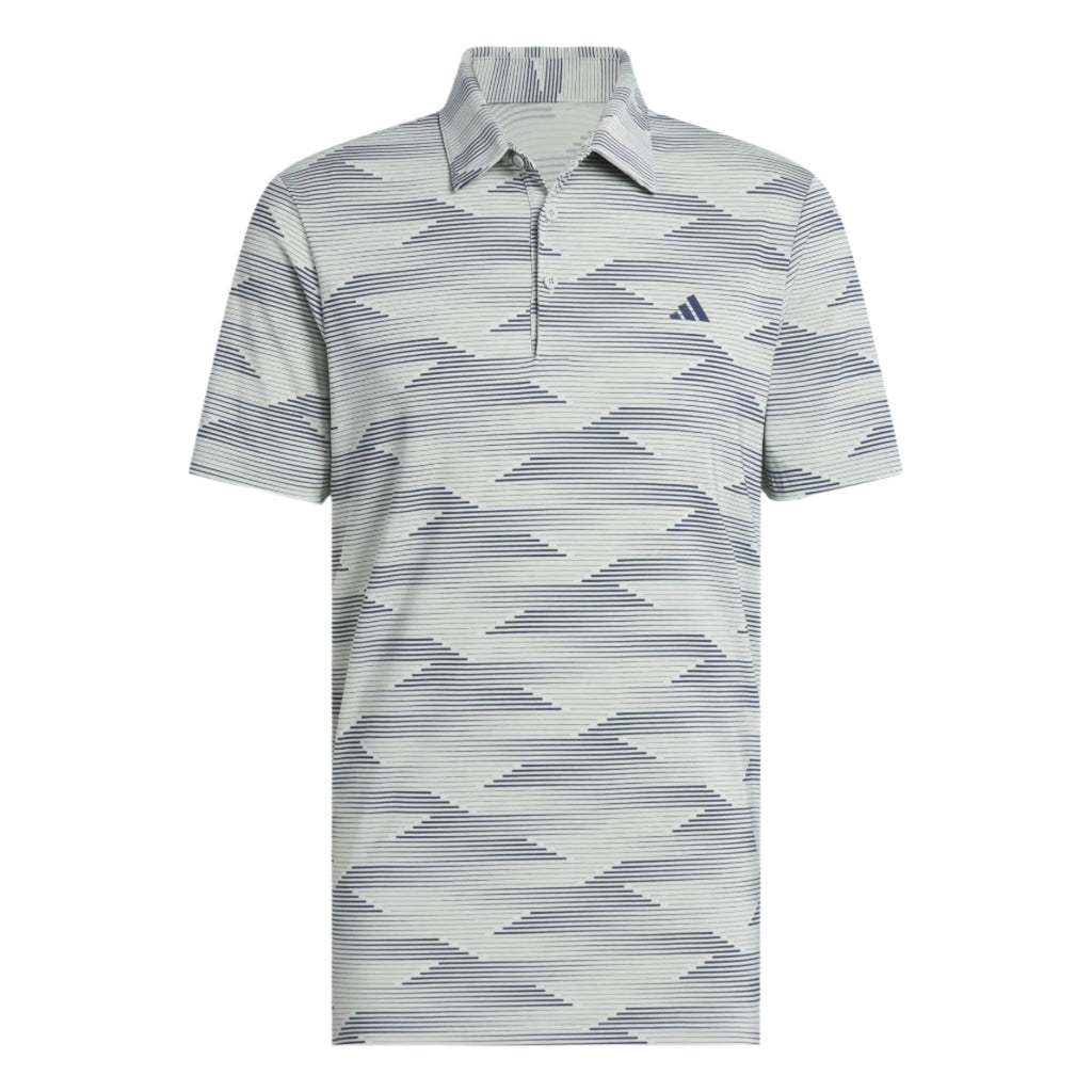 Adidas Men's Golf Shirt | Polo | Wonsil | Grey White