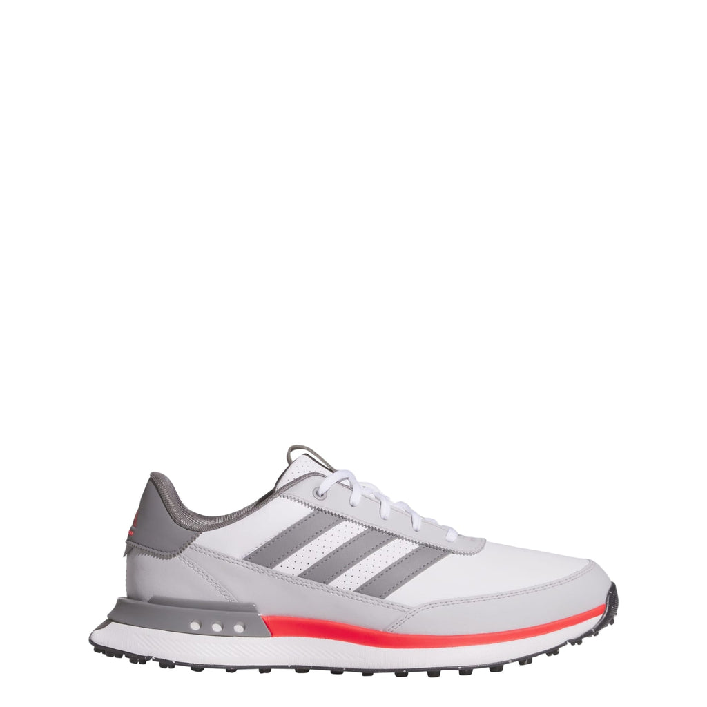 Adidas Men's Golf Shoes | S2G Leather Spikeless | White/Grey/Red