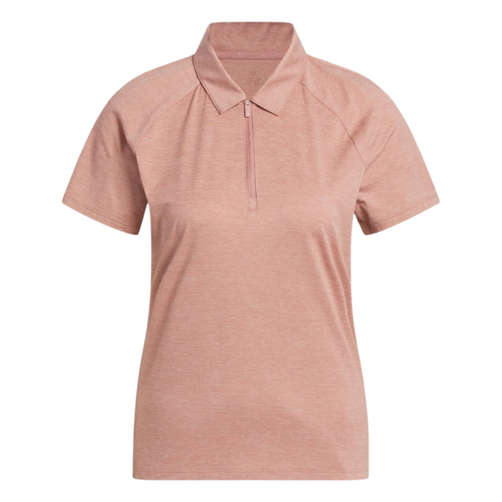 Adidas Women's Golf Shirt | Polo Performance | Half Zip | Peach