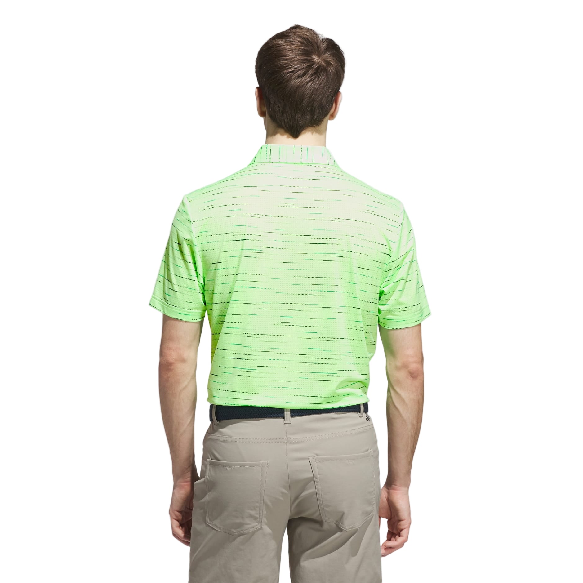 Adidas Men's Golf Shirt | Ultimate Polo | Mesh Print | Lime