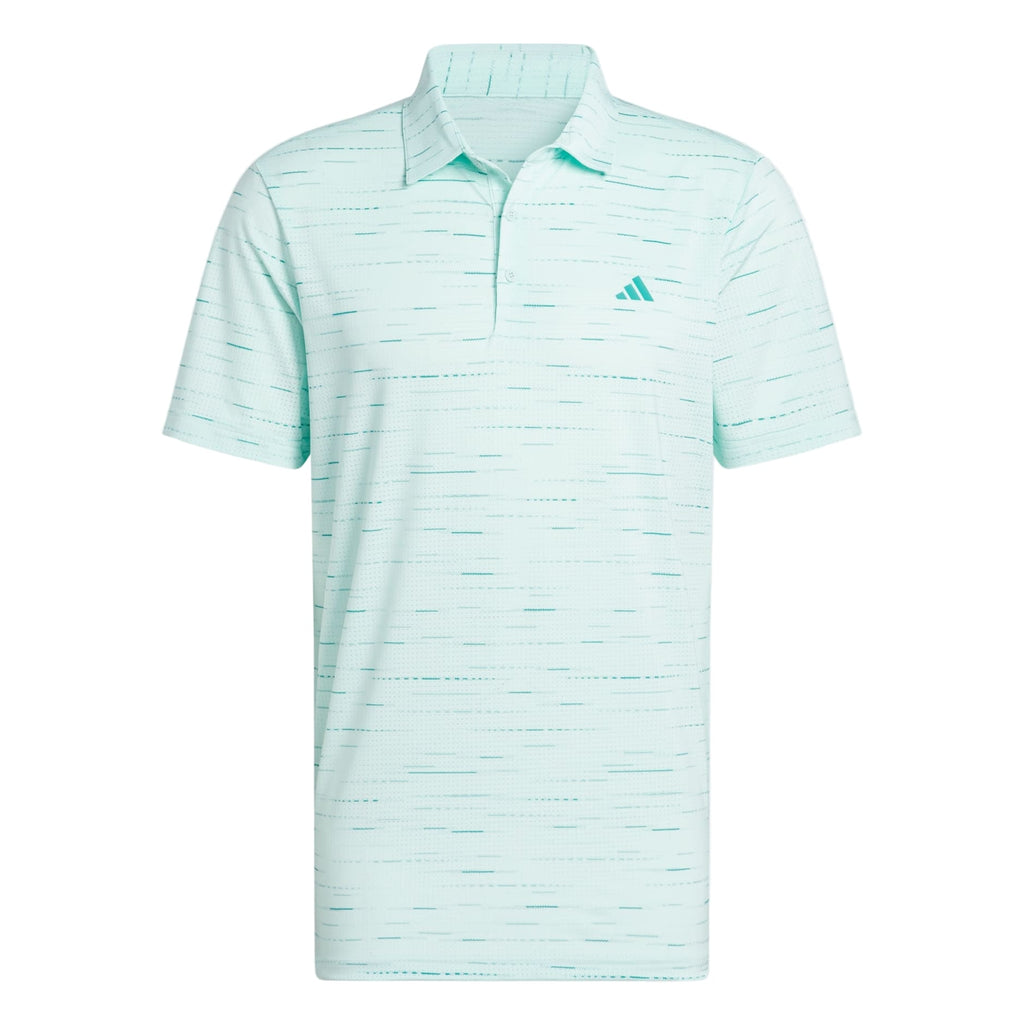 Adidas Men's Golf Shirt | Ultimate Polo | Mesh Print | Sage