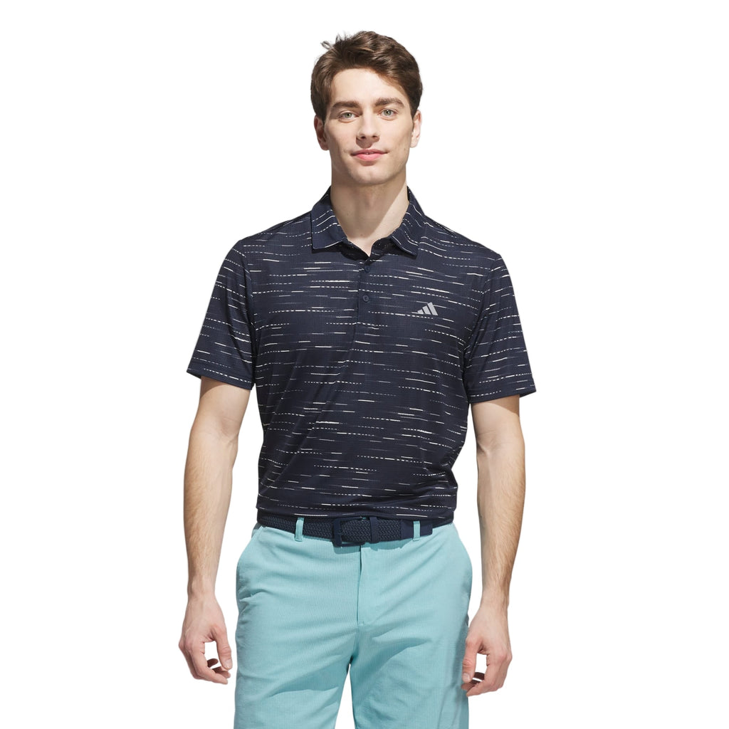 Adidas Men's Golf Shirt | Ultimate Polo | Mesh Print | Navy