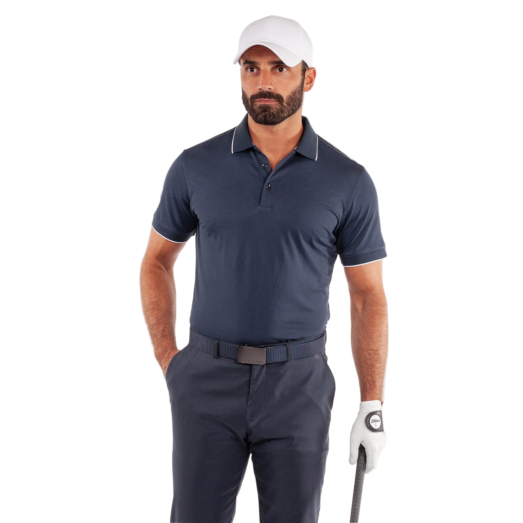 Galvin Green Men`s Golf Shirt | Marty | Navy