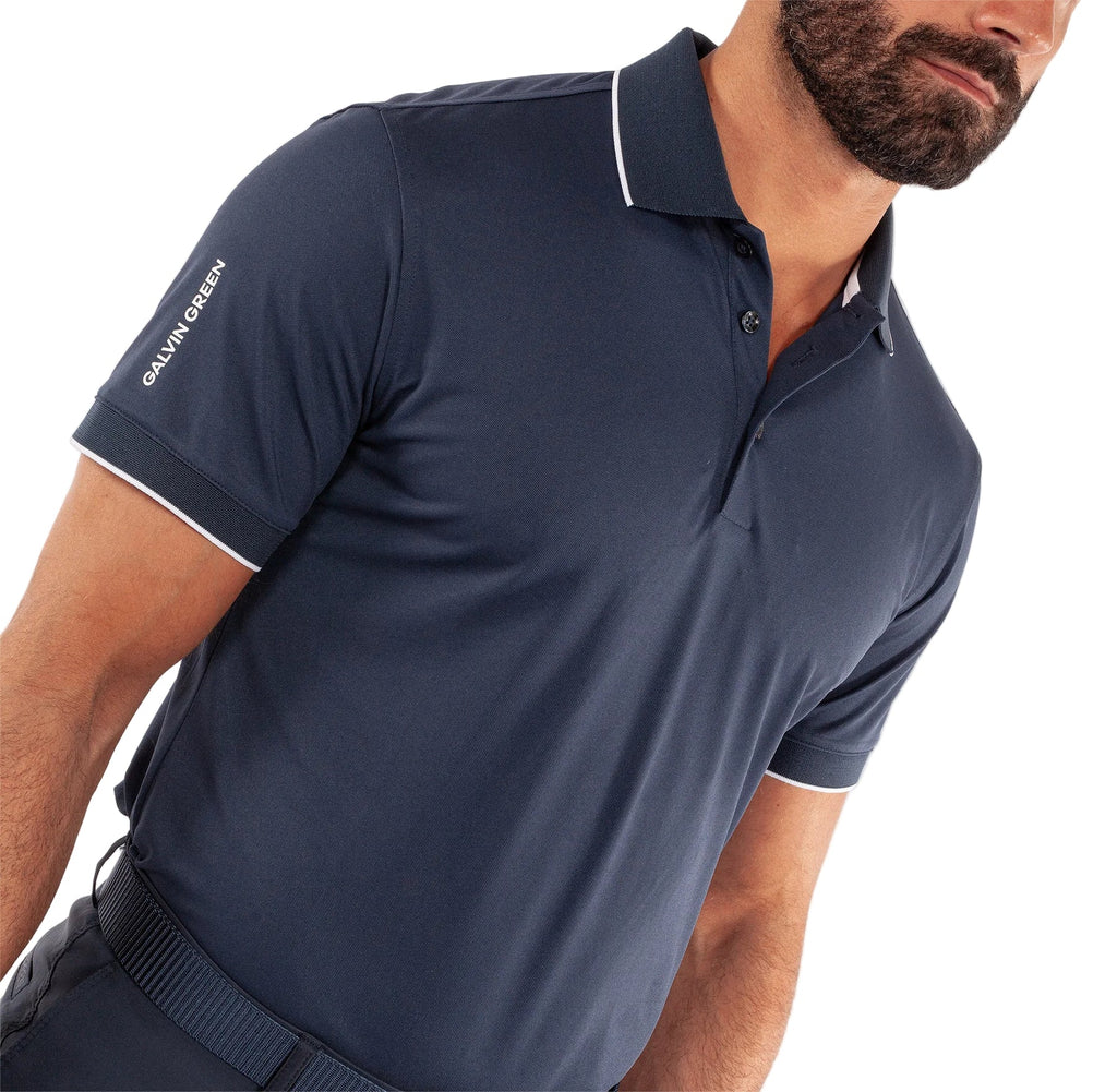 Galvin Green Men`s Golf Shirt | Marty | Navy