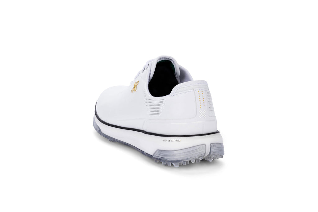 Payntr Men`s Golf Shoes | 87 SC | White/Black
