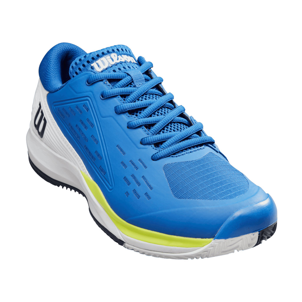 Wilson Mens Footwear | Rush Pro Ace Clay Lapis Blue / White / Safety Yellow