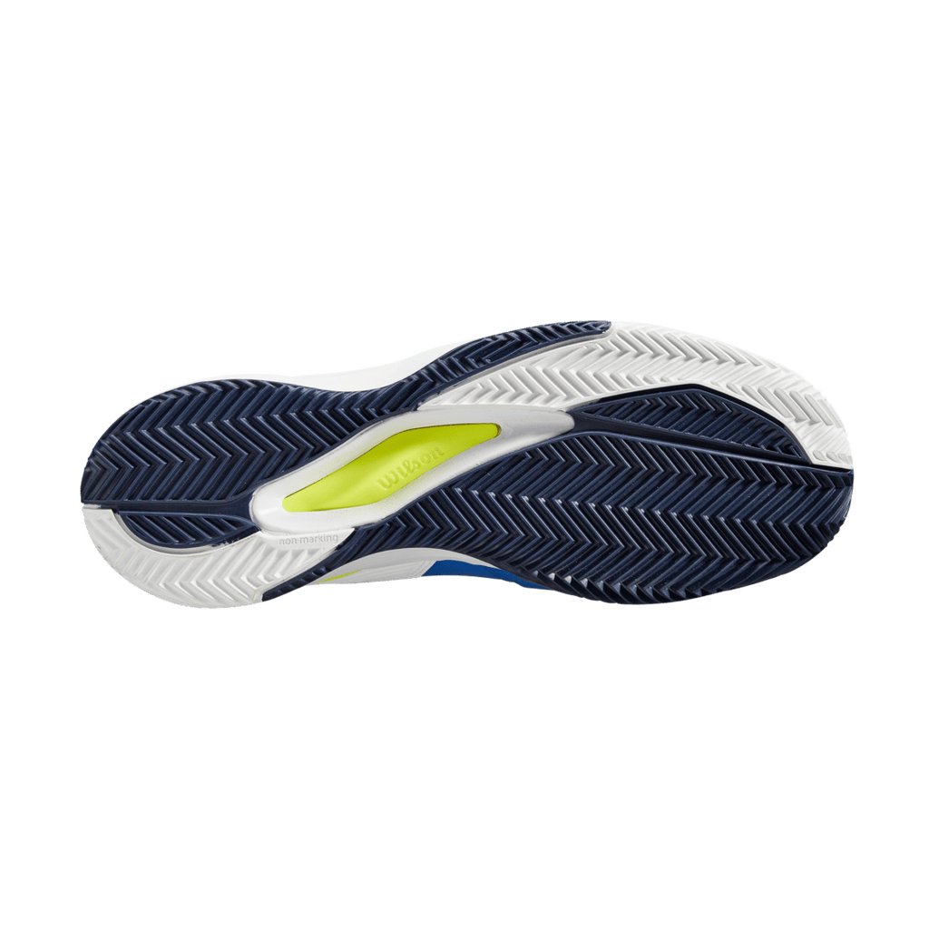 Wilson Mens Footwear | Rush Pro Ace Clay Lapis Blue / White / Safety Yellow