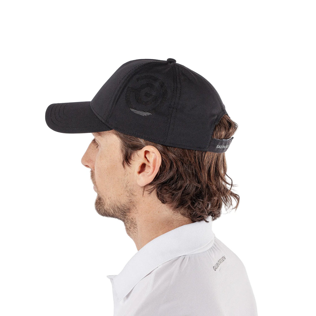 Galvin Green Golf Caps | Sanford Logo | Black