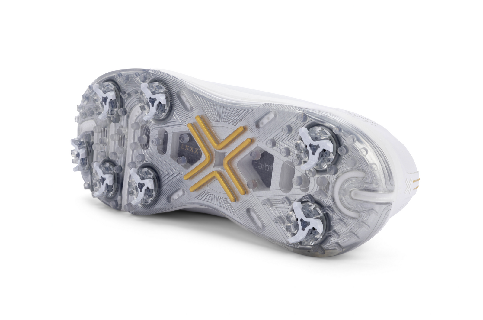 Payntr Men`s Golf Shoes | 87 SC | White/Black