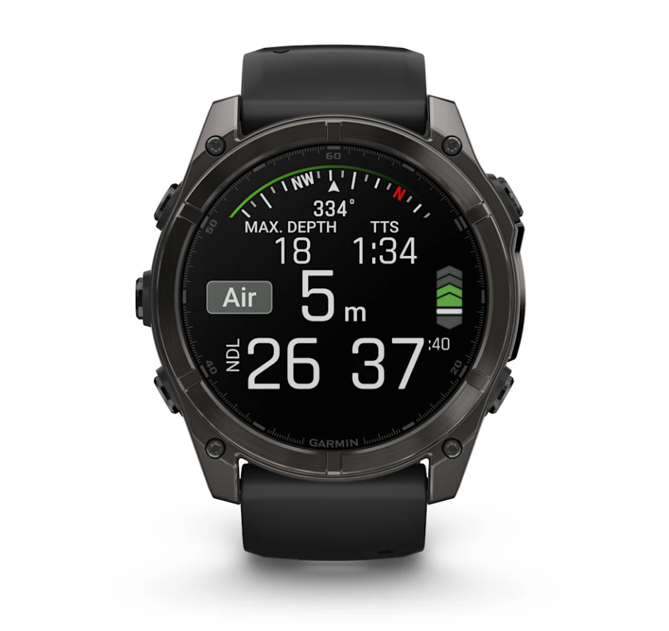 Garmin Fenix 8 Watch | 51mm | Amoled Sapphire Carbon Grey/Black Band