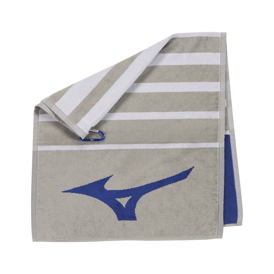 Mizuno Golf Towel | Tour | Grey/Blue