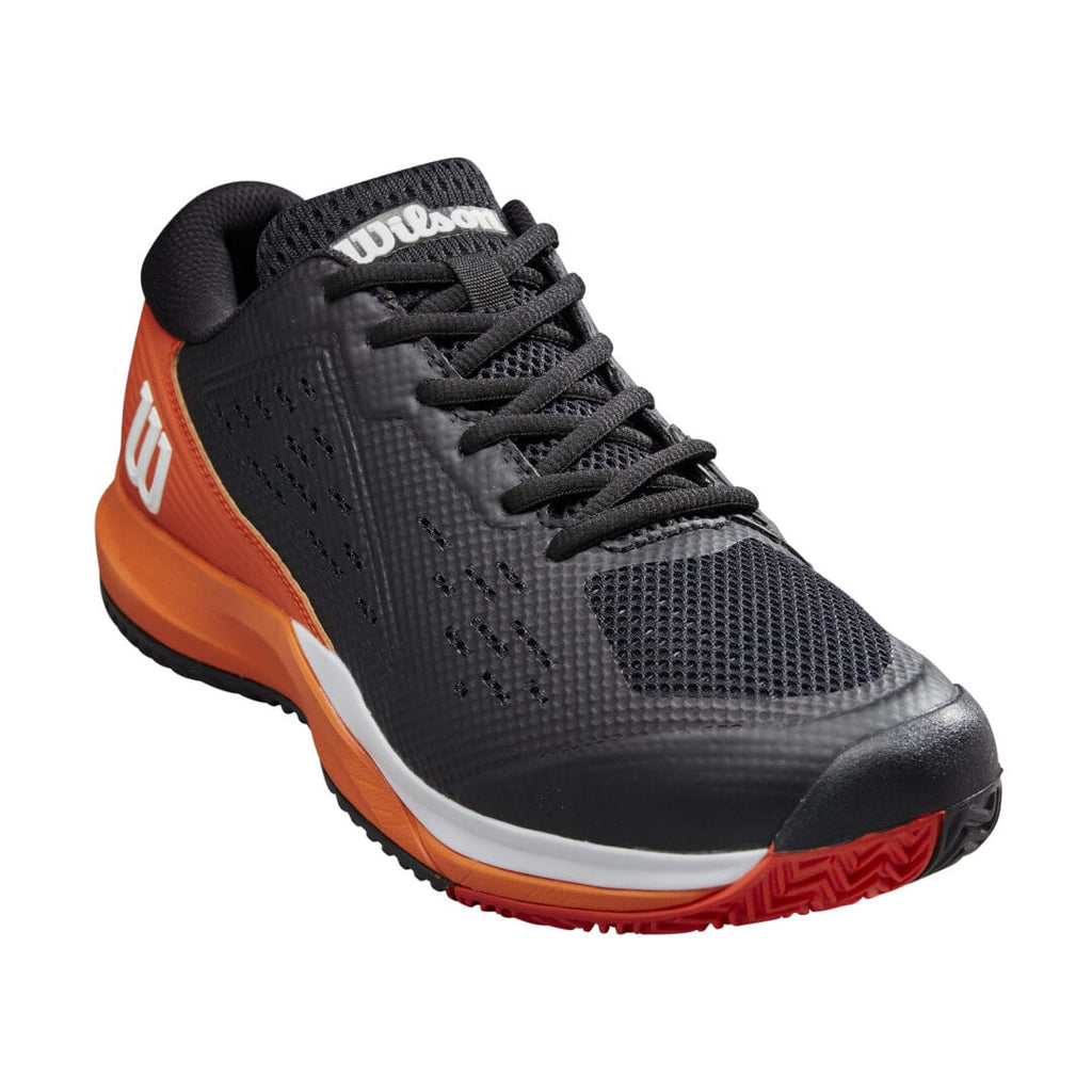 Wilson Mens Footwear | Rush Pro Ace Black / Vermillion