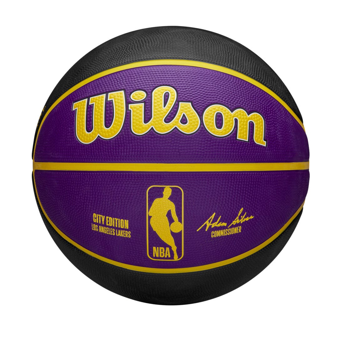 Wilson Team Sports | Basketball | NBA Basketball NBA Team City Edition La Laker Size 7 TS091