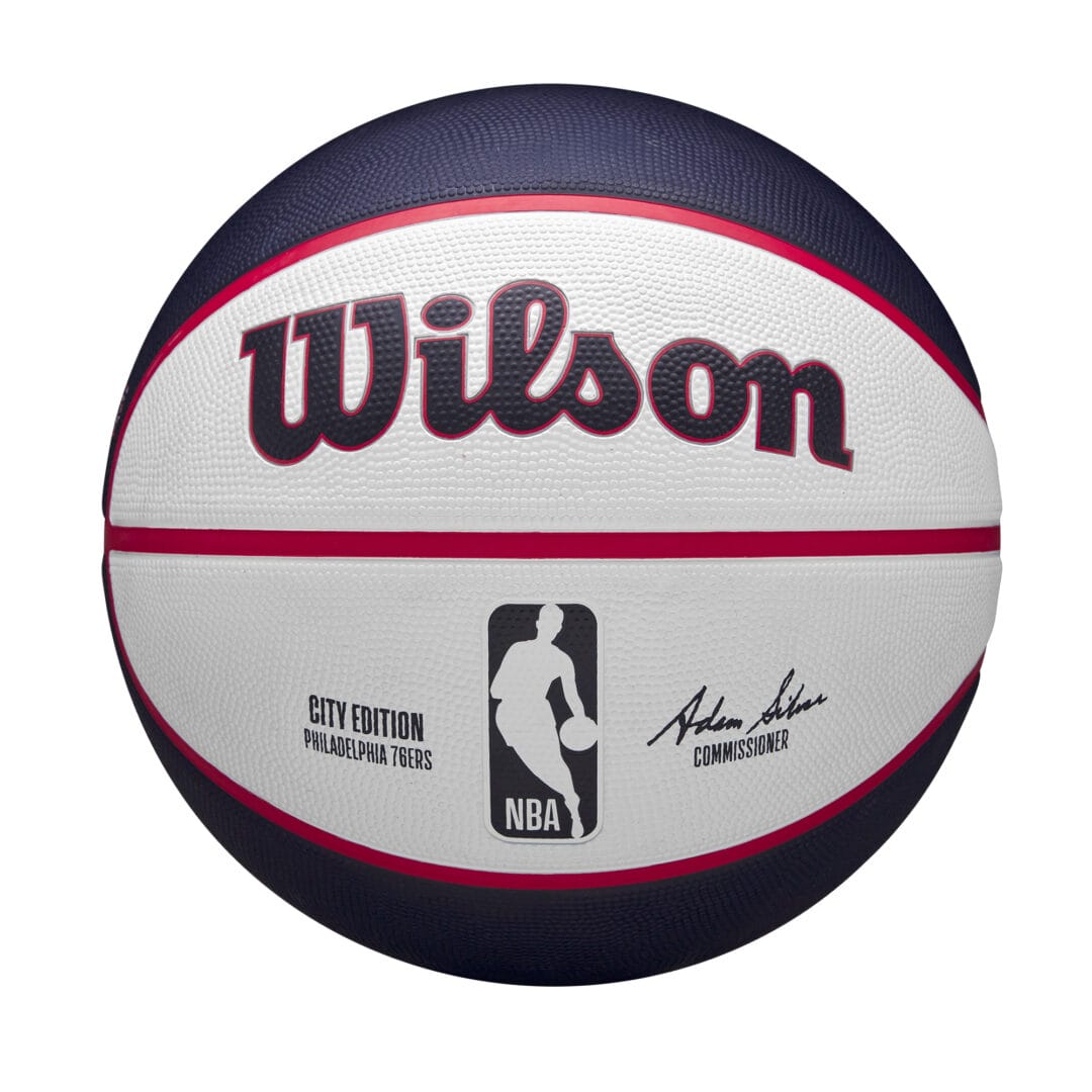 Wilson Team Sports | Basketball | NBA Basketball NBA Team City Edition Phi 76er Size 7 TS094