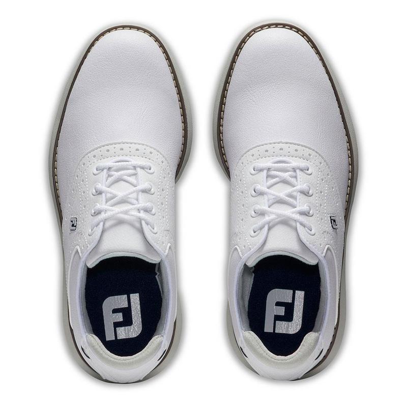Footjoy Junior Golf Shoes | Traditions | White/White/Gray