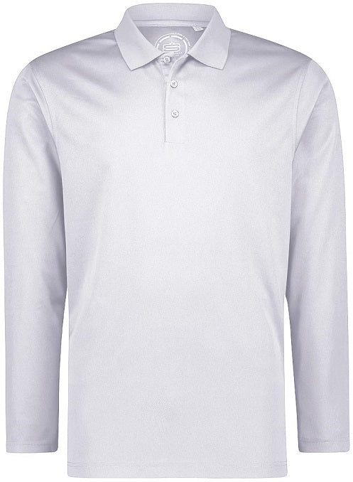 Men's Basic Performance Long Sleeve Golfer Polo Shirt