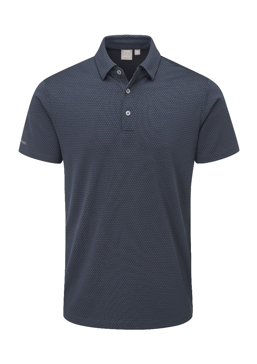 Ping Men's Golf Shirts | Halcyon Polo | Oxford Blue