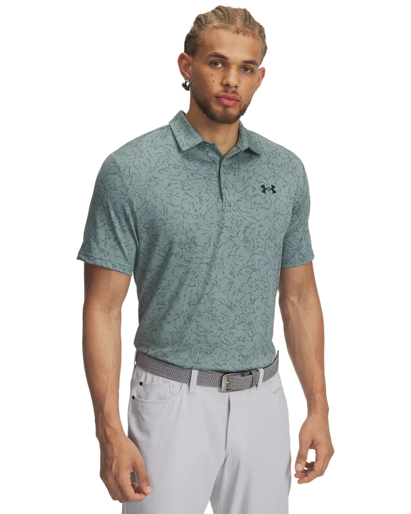 Under Armour Men's Golf Polo | Playoff 3.0 Printed Polo | Serpentine