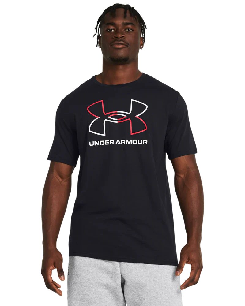 Under Armour Men`s Golf Shirt | Foundation Update SS | Black/Red/White