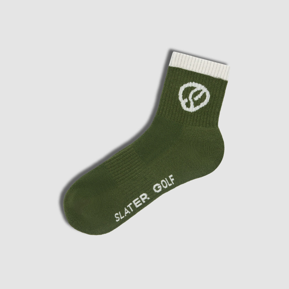 Slater Golf | Women's Mid Ankle Sock Pair | Watercress