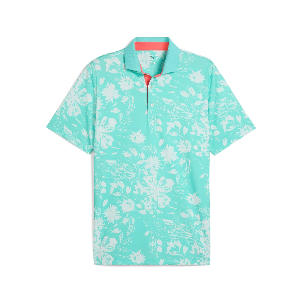 Puma Men's Golf Shirt | Mattr Rose Polo | Aquatic - Peaceful Blue
